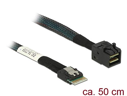 DeLock Kabel Slim SAS SFF-8654 4i an Mini SAS HD SFF-8643 50 cm, [85081] von DeLOCK