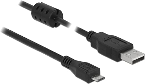 DeLock Kabel USB 2.0 Typ-A Stecker > USB 2.0 Micro-B Stecker 0,5 m schwarz, 3 Stück von DeLOCK