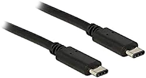 DeLock Kabel USB 2.0 USB Type-C Stecker > USB Type-C Stecker 0,5 m schwarz von DeLOCK