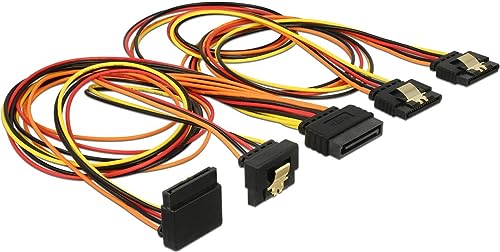 DeLock 60149 0.5m SATA 15-Pin Schwarz - Orange - Rot - Gelb SATA-Kabel, 60149 DeLock 60149 0.5m SATA 15-Pin Schwarz - Orange - Rot - Gelb SATA-Kabel, 60149 von DeLOCK