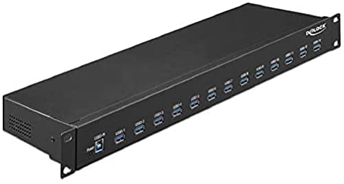Delock 64039 19″ Industrie Hub 13 x USB 3.1 Gen 1 Typ-A von DeLOCK