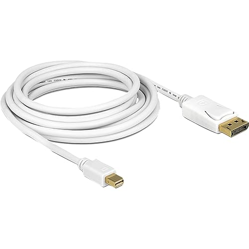 Delock 83484 CABLE DISPLAYPORT - MINI DISPLAYPORT 5 M BLANCO von DeLOCK