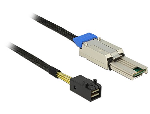 Delock 83620 Kabel, Mini SAS HD auf Mini SAS HD, 1m schwarz von DeLOCK