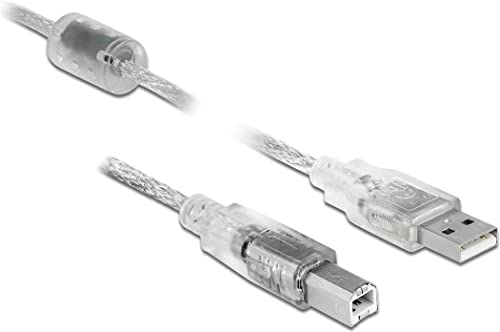 Delock 83894 Cable USB 2 M 2.0 USB A USB B TRANSPARENTE von DeLOCK