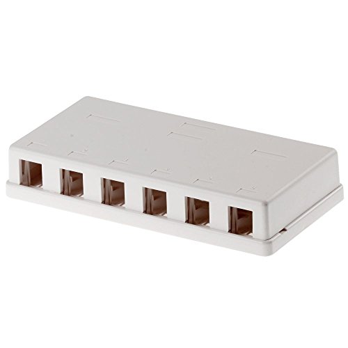 Delock 86227 Keystone CAJA DE MONTAJE EN SUPERFICIE DE 6 PUERTOS von DeLOCK