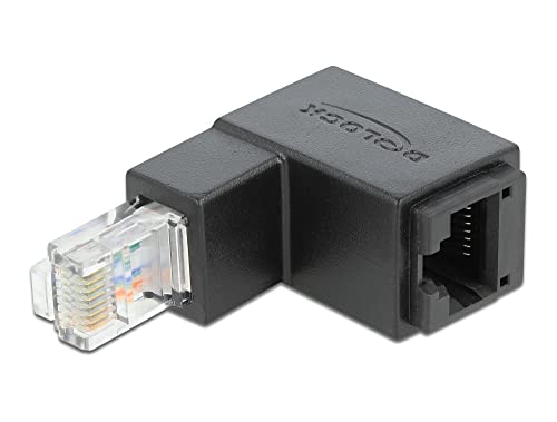 Delock Adapter RJ45 Stecker unten gewinkelt > RJ45 Buchse Cat.6 UTP von DeLOCK