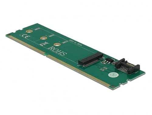 Delock Adapter SATA + DDR3 zu M.2 Key B Delock Adapter SATA + DDR3 zu M.2 Key B von DeLOCK