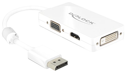 Delock Adapterkabel DisplayPort 1.1 Stecker > 1 x VGA + 1 x HDMI + 1 x DVI 24+1 weiß von DeLOCK