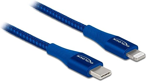 Delock Daten- und Ladekabel USB Type-C™ zu Lightning blau 1 m MFi von DeLOCK