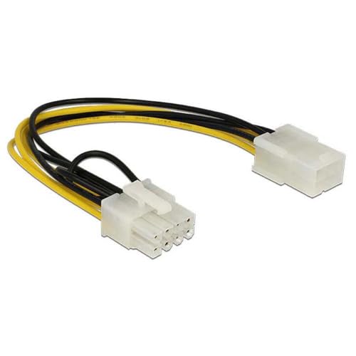 Delock Kabel Power PCIE 6 Pin Bu > 8 Pin St PCIE, Schwarz, Weiß, Gelb, PCIE 6 Pin > 8 Pin, 1 Stück Delock Kabel Power PCIE 6 Pin Bu > 8 Pin St PCIE, Schwarz, Weiß, Gelb, PCIE 6 Pin > 8 Pin, 1 Stück von DeLOCK