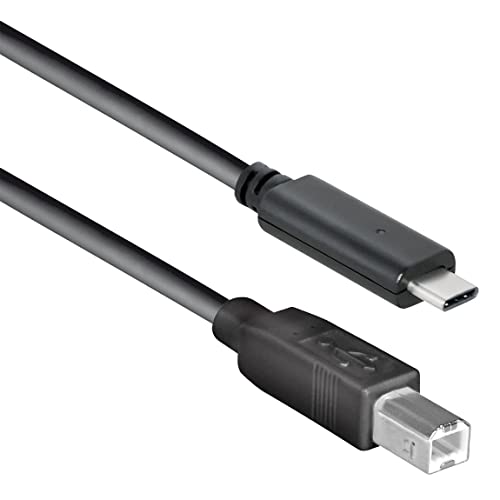 Delock Kabel USB Type-C 2.0 Stecker > USB 2.0 B Stecker 1, 0 m Schwarz von DeLOCK