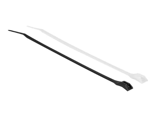 Delock Kabelbinder mit flachem Kopf L 280 x B 3,6 mm 100 Stück von DeLOCK