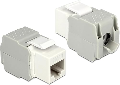 Delock Keystone RJ45 Buchse > LSA werkzeugfrei Cat.6 UTP Weiss von DeLOCK