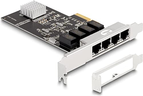Delock PCI Express x4 Karte 4 x RJ45 Gigabit LAN RTL8111 von DeLOCK