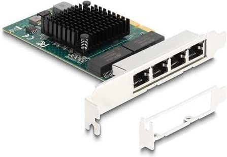 Delock PCI Express x4 Karte zu 4 x RJ45 Gigabit LAN BCM von DeLOCK