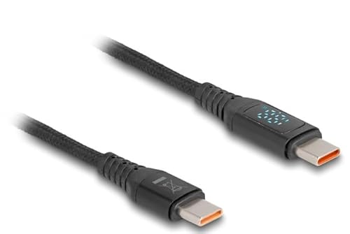 Delock Câble USB 2.0 de chargement Rapide USB Type-C™ mâle à mâle PD 3.1 140 W Avec Indication de Puissance, 1,20 Delock Câble USB 2.0 de chargement Rapide USB Type-C™ mâle à mâle PD 3.1 140 W Avec Indication de Puissance, 1,20 von DeLOCK