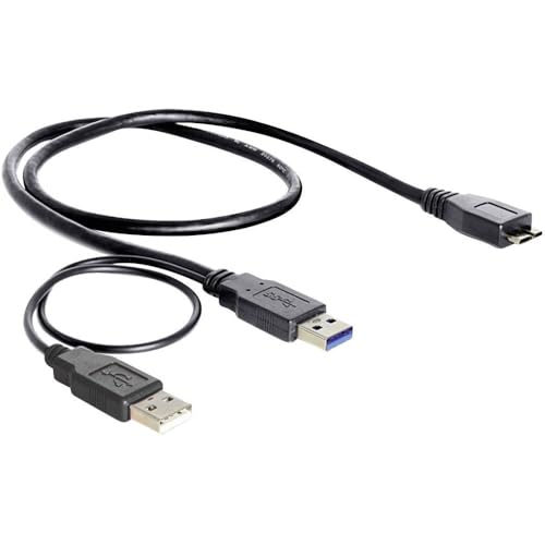 Delock Kabel USB 3.0-A Stecker auf USB 3.0-Micro B Stecker/USB 2.0-A Stecker von DeLOCK