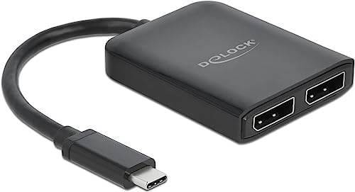 Delock USB Type-C™ Splitter (DP Alt Mode) zu 2 x DisplayPort MST/VXP von DeLOCK