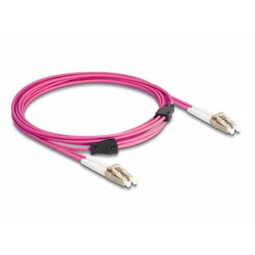 LWL Kabel mit Metallarmierung LC Duplex zu LC Duplex Multimode OM4 3 m von DeLOCK