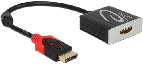 DeLock Adapterkabel DisplayPort 1.2 Stecker > HDMI 2.0 Buchse schwarz 4K 60Hz Aktiv DeLock Adapterkabel DisplayPort 1.2 Stecker > HDMI 2.0 Buchse schwarz 4K 60Hz Aktiv von DeLOCK