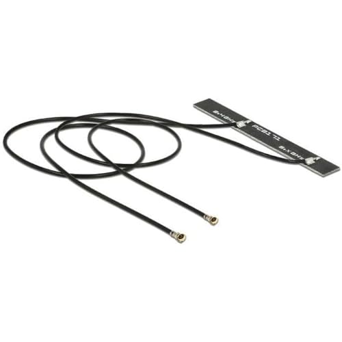 DELOCK WLAN Doppelantenne 2 x MHF IV / HSC MXHP32 kompatibler Stecker 802.11 ac/a/h/b/g/n 5 dBi 250 mm PCB intern Klebemontage DELOCK WLAN Doppelantenne 2 x MHF IV / HSC MXHP32 kompatibler Stecker 802.11 ac/a/h/b/g/n 5 dBi 250 mm PCB intern Klebemontage von DeLOCK