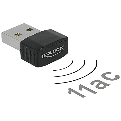 Delock 12461 WLAN Stick USB2.0 2dBi Nano Dongle 2,4+5 GHz von DeLOCK
