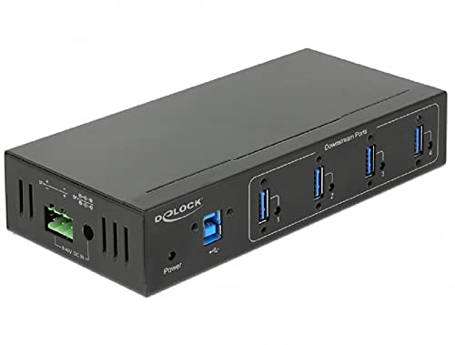 Delock 63309 Externer Industrie Hub 4 x USB 3 Typ-A mit 15 kV ESD Schutz von DeLOCK