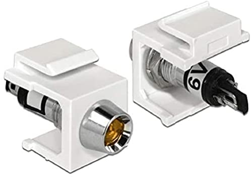 DeLock Keystone LED Orange 6 V Keystone-Modul, weiß, für Keystone Halterungen von DeLOCK