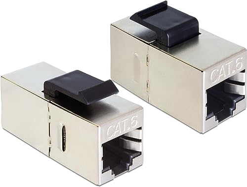 DELOCK Keystone Module RJ45 Jack > RJ45 Jack Cat.6 compact - Modulare Eingabe von DeLOCK