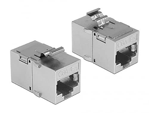 DeLock Keystone Modul RJ45 Buchse > RJ45 Buchse Cat.6A Metall von DeLOCK