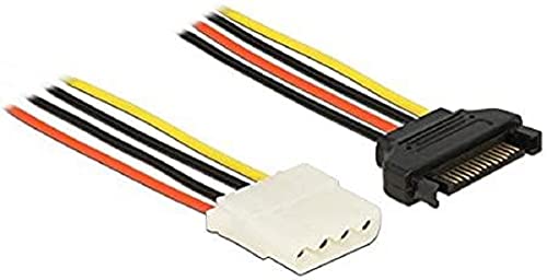 DeLock Stromkabel SATA 15 Pin Buchse > 4 Pin Buchse 20 cm, Black, Red, White, Yellow DeLock Stromkabel SATA 15 Pin Buchse > 4 Pin Buchse 20 cm, Black, Red, White, Yellow von DeLOCK