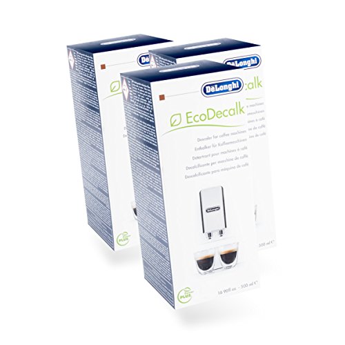 3 x DeLonghi Entkalker/ EcoDecalk für Kaffevollautomaten und Kaffeemaschinen/ je 500ml/ PowerPlus / DLSC500 von De'Longhi