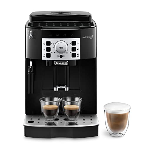 De'Longhi Magnifica S ECAM 22.110.B Perfetto Kaffeevollautomat mit Milchaufschäumdüse, EXKLUSIV BEI AMAZON, Direktwahltasten für Espresso & Kaffee, 2TassenFunktion, 1,8 l Wassertank, schwarz/silber von De'Longhi