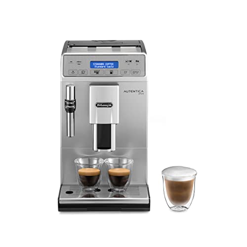 De'Longhi Autentica Plus ETAM 29.620.SB Kaffeevollautomat (1450 W, 1,4 l, Dampfdüse) silber/schwarz von De'Longhi