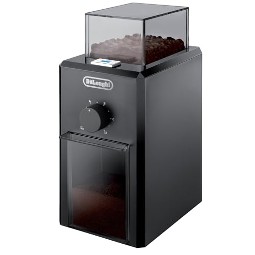 De'Longhi KG79 KG 79 Professionelle Kaffeemühle für bis zu 12 Tassen, Kunststoffgehäuse, schwarz von De'Longhi