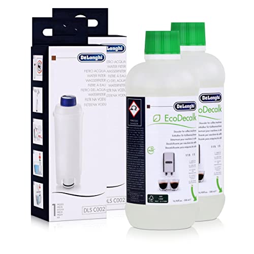 Pflegeset Delonghi Entkalker SER 3018 500ml / Delonghi Wasserfilter SER 3017 von De'Longhi