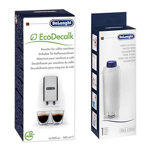 Delonghi - Wasserfilter DLS C002 für Kaffeevollautomaten & Entkalker 500ML von De'Longhi