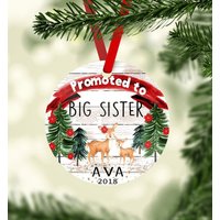 Schwester Weihnachtsanhänger, Große Weihnachten, Christbaumschmuck Schwester, Personalisierter Schwester Weihnachtsanhänger, Große Weihnachten, Christbaumschmuck Schwester, Personalisierter von DeMarieDesigns