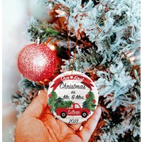 Unser Erstes Weihnachten Verheiratet Ornament, Verlobung Ornament Verheiratet, Frisch Verheiratete Brauch Unser Erstes Weihnachten Verheiratet Ornament, Verlobung Ornament Verheiratet, Frisch Verheiratete Brauch von DeMarieDesigns