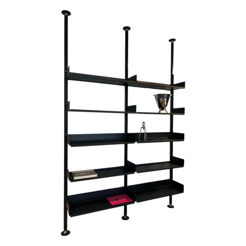 Regal Wallunit R.I.G. Composition Melamin Metall Schwarz von DePadova