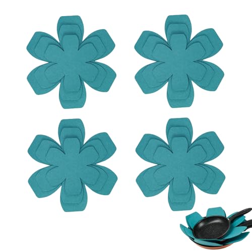 12er Topfschutz-Set Dickes Filz – Pan Protectors stapelbar & hitzebeständig (26/20/15cm), pan Protectors for Stacking, Anti-Rutsch-Schoner für Kochtopfeinsätze von DePro