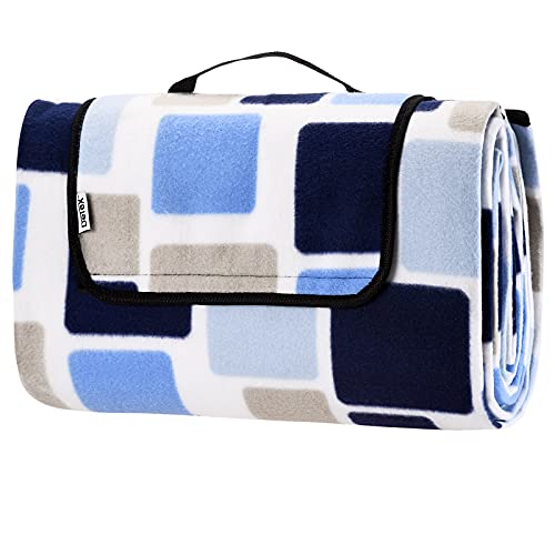 DETEX® Picknickdecke Campingdecke XXL 200x200 cm Wasserdicht Wärmeisoliert Waschbar Fleece Faltbar für 4-6 Personen Garten Stranddecke Quadrate-Blau DETEX® Picknickdecke Campingdecke XXL 200x200 cm Wasserdicht Wärmeisoliert Waschbar Fleece Faltbar für 4-6 Personen Garten Stranddecke Quadrate-Blau von DETEX