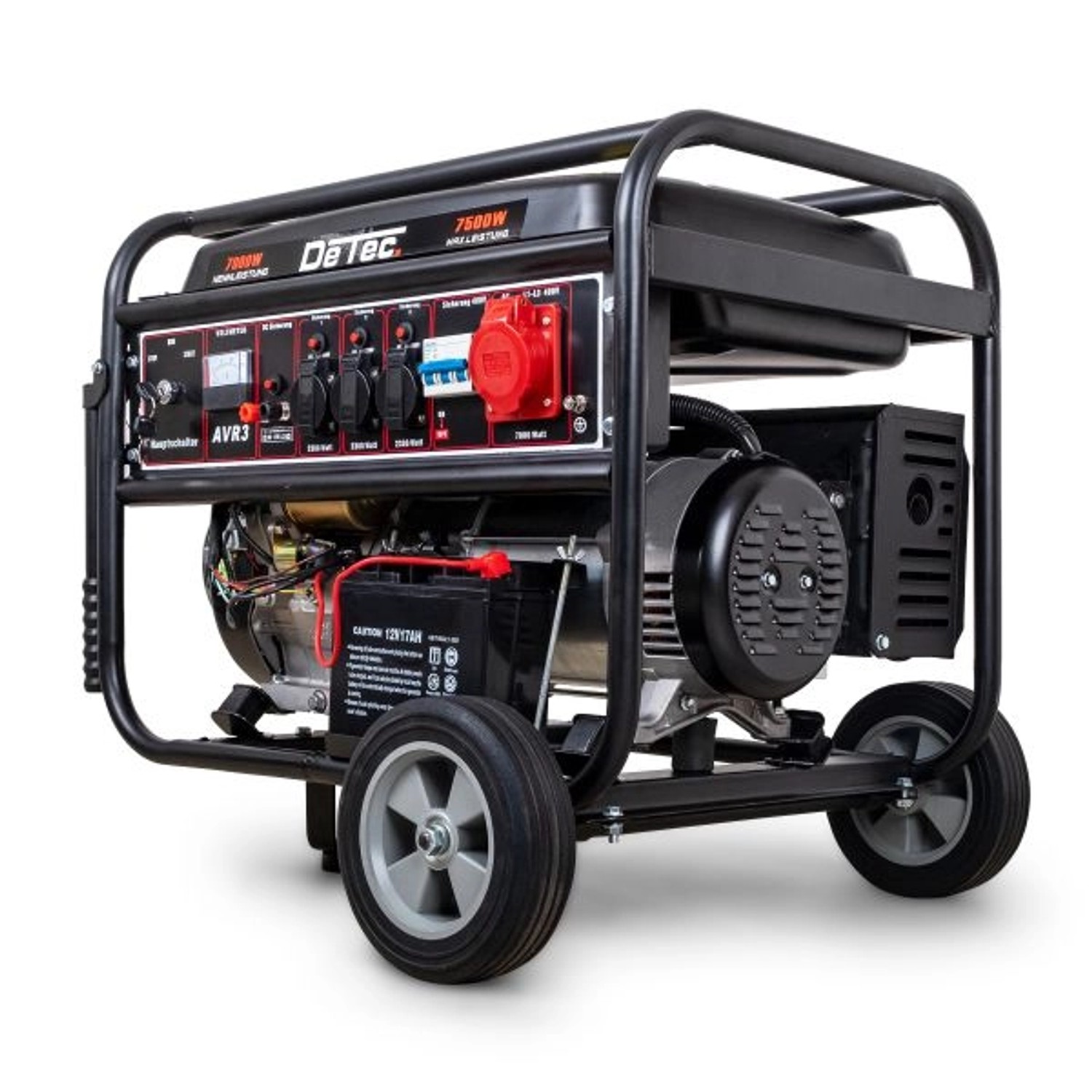 DeTec. 7 kW Benzin Stromgenerator DT LB7500E 3 400V Stromerzeuger Starkstrom Generator E Start 3 Phasen Stromaggregat 18 PS Motor DeTec. 7 kW Benzin Stromgenerator DT LB7500E 3 400V Stromerzeuger Starkstrom Generator E Start 3 Phasen Stromaggregat 18 PS Motor von DeTec.
