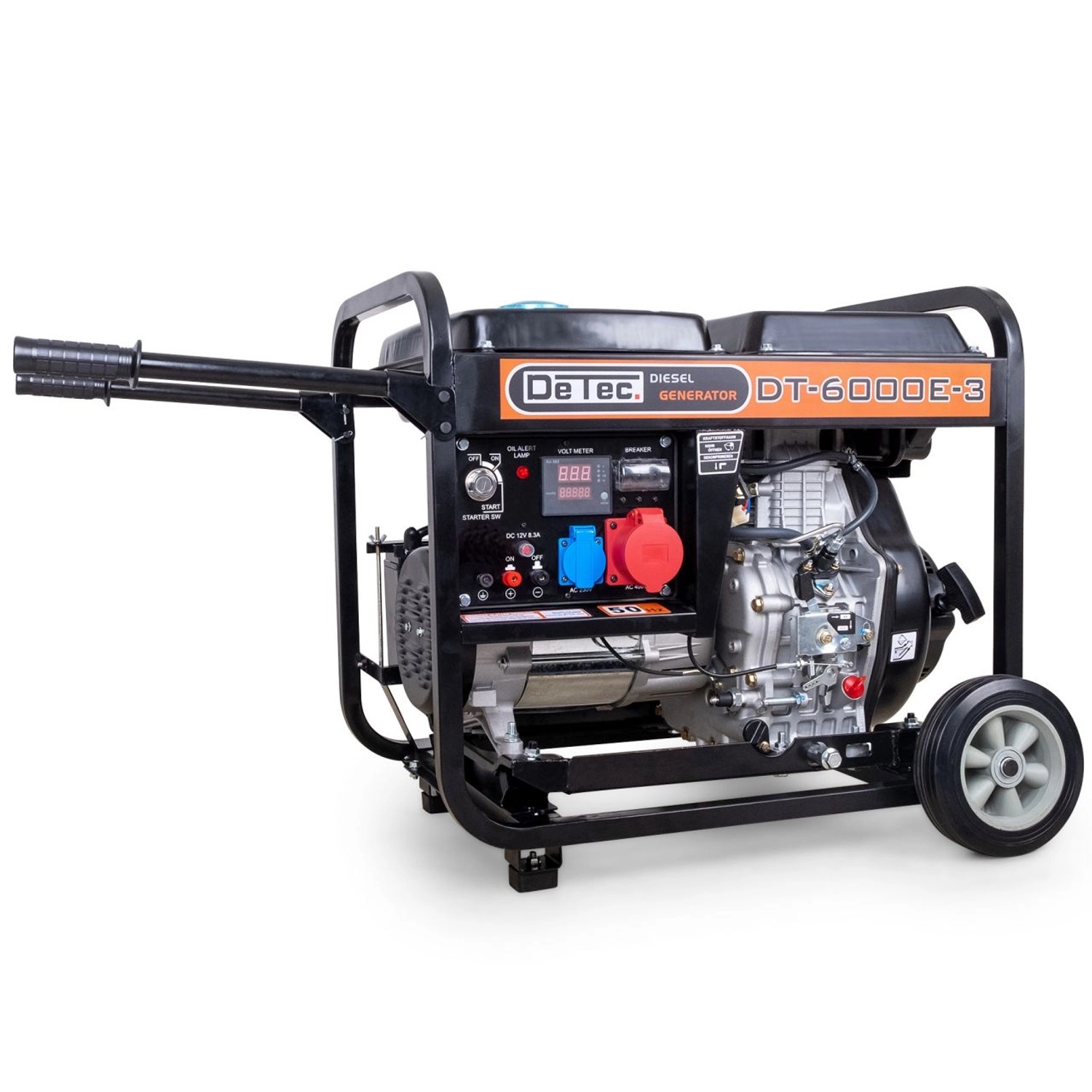 DeTec. Diesel Stromerzeuger 5kW 400V Starkstrom Generator 3-Phasen Dieselaggregat 5000 Watt Stromgenerator mit E-Start DeTec. Diesel Stromerzeuger 5kW 400V Starkstrom Generator 3-Phasen Dieselaggregat 5000 Watt Stromgenerator mit E-Start von DeTec.