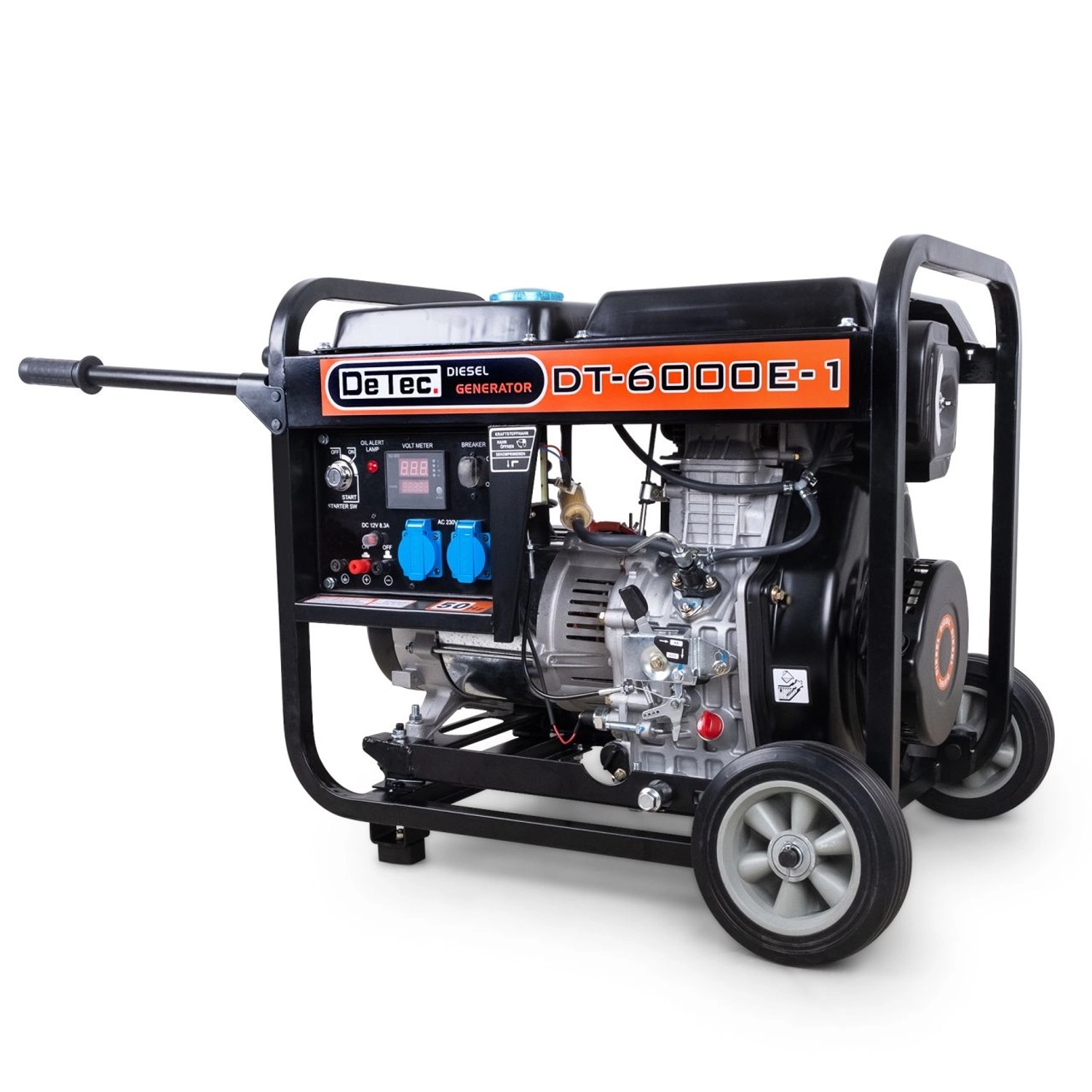 DeTec. Diesel Stromerzeuger DT-6000E-1 Dieselgenerator Notstromaggregat 5 kW 230V Stromgenerator E-Start DeTec. Diesel Stromerzeuger DT-6000E-1 Dieselgenerator Notstromaggregat 5 kW 230V Stromgenerator E-Start von DeTec.