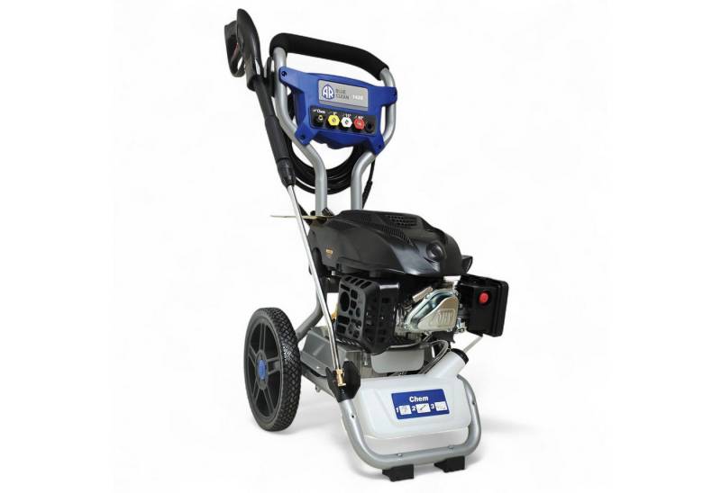 DeTec. Hochdruckreiniger 160 bar Annovi Reverberi Flächenreiniger 1425 6 PS Motor 175 CC, Druck max: 160 bar, Fördermenge max: 480 l/h, Industriereiniger mit EHRV175 Motor von DeTec.