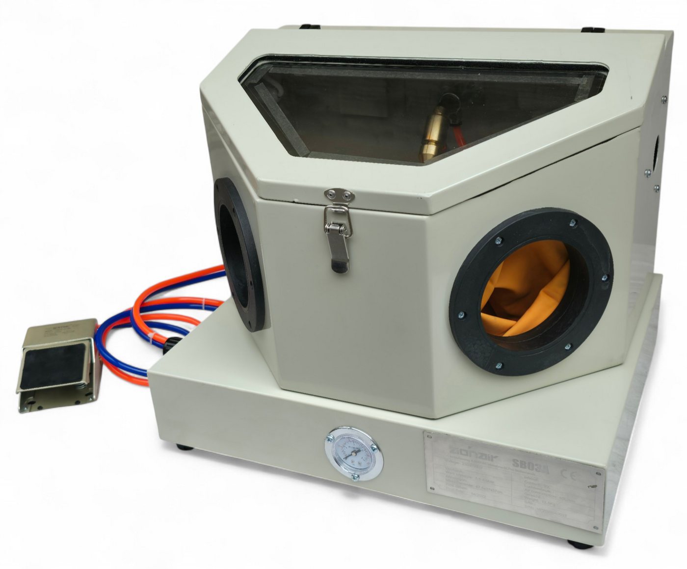 DeTec. Sandstrahlkabine 30l Sandstrahlgerät mit Fußpedal inkl. Zubehör Druckluft Strahlgerät, 30 l, 30 l, max. 8 bar, Sandstrahler mit Beleuchtung DeTec. Sandstrahlkabine 30l Sandstrahlgerät mit Fußpedal inkl. Zubehör Druckluft Strahlgerät, 30 l, 30 l, max. 8 bar, Sandstrahler mit Beleuchtung von DeTec.