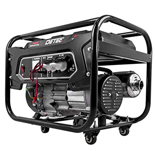 DeTec. Stromgenerator Benzin 7 PS I mobiler Stromerzeuger 230V 3,3KW 3300W 16A 50Hz I Notstromaggregat 4 Takt Benzinmotor 210ccm luftgekühlt I 1-Phasen Benzin Generator I Stromaggregat leise 94dB(A) von DeTec.