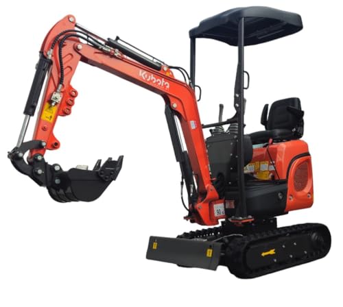 Mini Bagger powered by Kubota | mit E-Start LED Scheinwerfer | 14 PS Diesel Motor 360 ° Endlos | Max. Grabhöhe: 2610 mm | Grabenbagger mit Übersachung Bagger für Bauarbeiten Mini Bagger powered by Kubota | mit E-Start LED Scheinwerfer | 14 PS Diesel Motor 360 ° Endlos | Max. Grabhöhe: 2610 mm | Grabenbagger mit Übersachung Bagger für Bauarbeiten von DeTec.