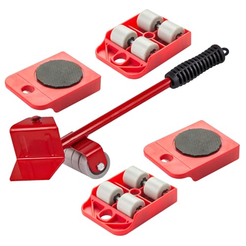 Möbelheber Möbelrücker Umzugshelfer Set Tragkraft 150 kg Möbelgleiter Möbelroller von DeTec